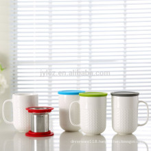 400cc tea infuser mug with silicone lid